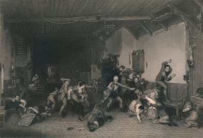Blind Mans Buff, 1812, mitten av 1800-talet. av William Greatbach