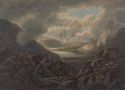 Utsikt över sjöarna Buttermere och Crummock Water av William Green