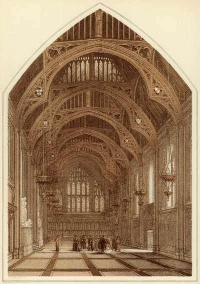 Guildhall interiör, City of London, 1886 av William Griggs
