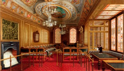 The Aldermens Court Room, Guildhall, City of London, 1886. av William Griggs