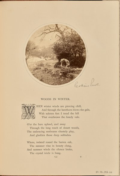 [En man som samlar ved, England] av William Grundy