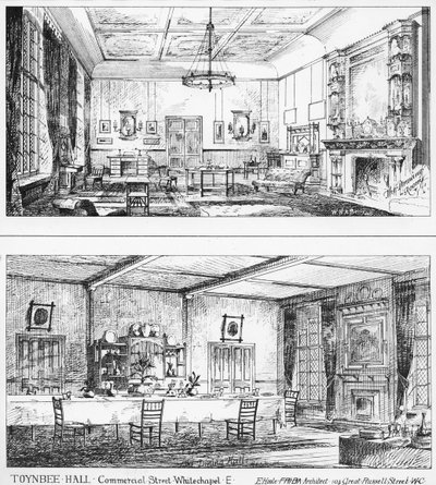 Interiör av Toynbee Hall av William H Atkin Berry