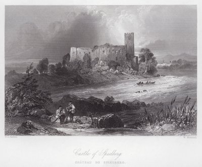Slottet Spielberg (gravyr) av William H. Bartlett