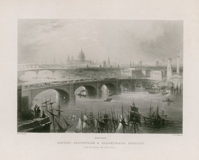 Översikt över London av William H. Bartlett