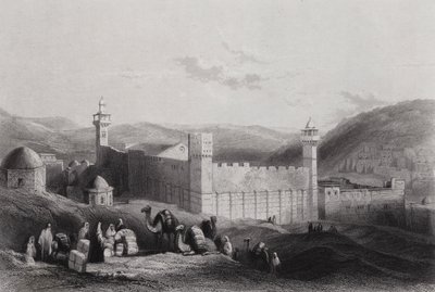 Hebron, Haram (gravyr) av William H. Bartlett