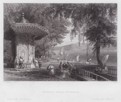 Istenia, nära Therapia (gravyr) av William H. Bartlett