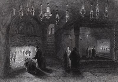 Födelsehelgedomen, Betlehem (gravyr) av William H. Bartlett