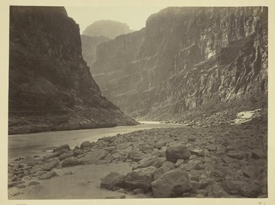 Coloradofloden, mynningen av Kanab Wash, mot väster av William H. Bell