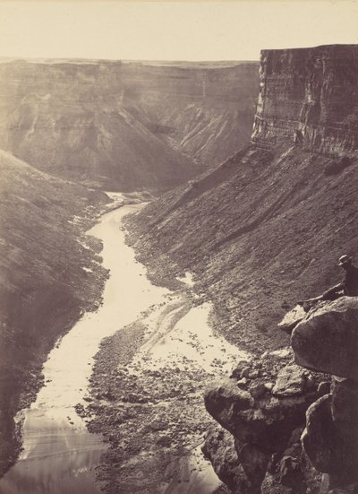 Grand Canyon, Coloradofloden, nära Paria Creek, Looking West, 1872. av William H. Bell