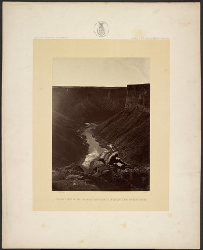 Grand Cañon i Coloradofloden, mynningen av Kanab Wash, mot väster av William H. Bell