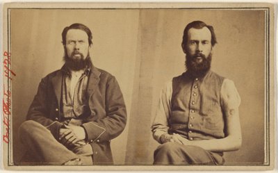 [Två oidentifierade offer från inbördeskriget sittande] av William H. Bell