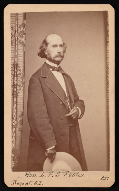 Porträtt av LaFayette Sabine Foster 1806-1880, mellan 1871 och 1880. av William H Jennings