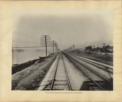 Stambanan längs Susquehanna nära Steelton av William H. Rau
