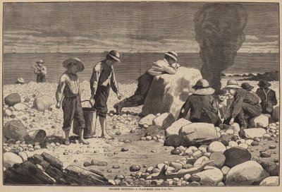 Sea-Side Sketches - A Clam-Bake av William H. Redding after Winslow Homer
