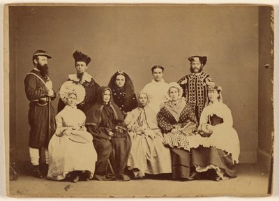 Maskeradbild 18 februari 1868 - Friendship Hall Phila. av William H. Rhoades