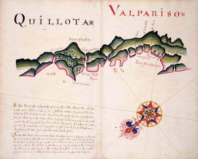 Quillota och Valpariso, Sydamerikas Stillahavskust av William Hack