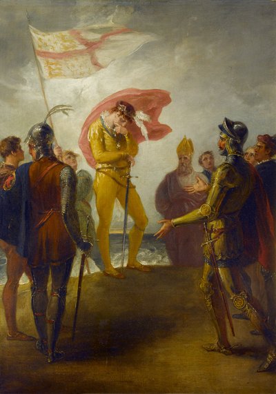 Richard II:s landstigning i Milford Haven, ca 1793-1800 av William Hamilton
