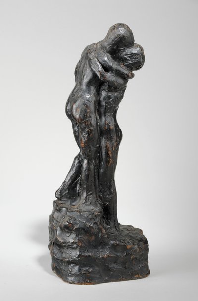 Maquette for The Kiss, c.1916 (målad gips) (se även 440229) av William Hamo Thornycroft