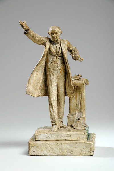 Maquette för statyn av William Ewart Gladstone på Strand, London, ca 1905 (gips) av William Hamo Thornycroft