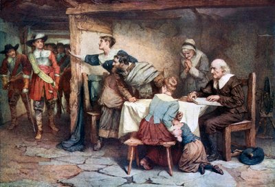 Förbundsmännen (färglitografi) av William Harris Weatherhead