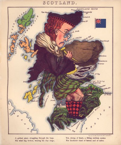 Geographical fun - being humoristic outlines of various countries, with an introduction and descriptive lines LOC 84675540-7 av William Harvey