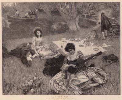 En flodpicknick av William Hatherell