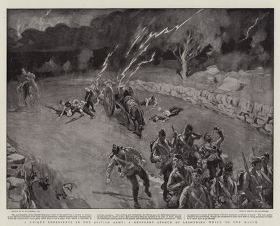 En unik upplevelse i den brittiska armén, ett regemente som drabbades av Lighting under mars av William Hatherell