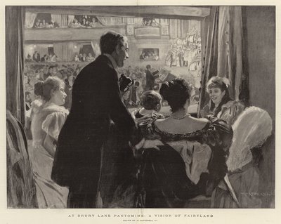 På Drury Lane Pantomime, a Vision of Fairyland av William Hatherell