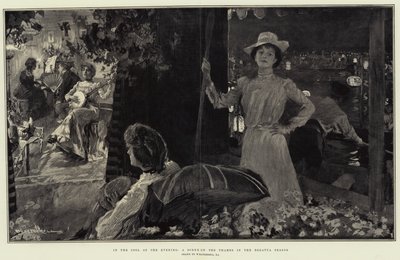 In the Cool of the Evening, en scen på Themsen under regattasäsongen av William Hatherell