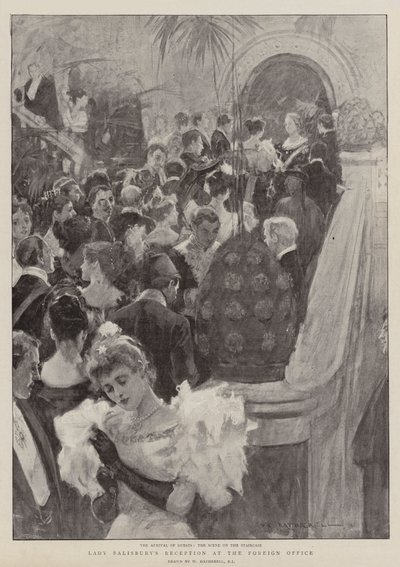 Lady Salisburys mottagning på utrikeskontoret av William Hatherell