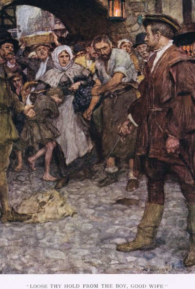 "Släpp greppet från pojken, goda fru" av William Hatherell