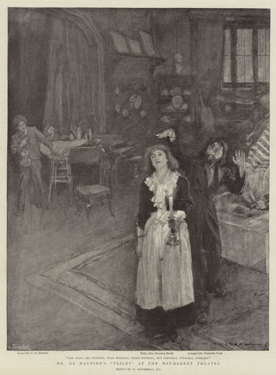 Du Mauriers Trilby på Haymarket Theatre av William Hatherell