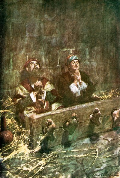 Paul och Silas i fängelse av William Hatherell