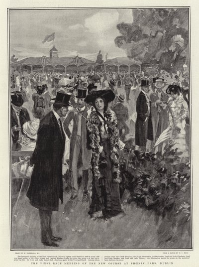 Det första tävlingsmötet på den nya banan i Phoenix Park, Dublin av William Hatherell
