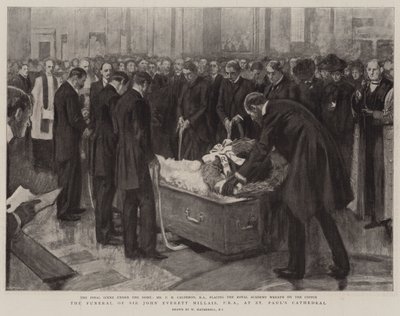 Sir John Everett Millais, PRA, begravning i St Paul