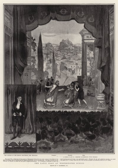 Latinspel på Westminster School av William Hatherell