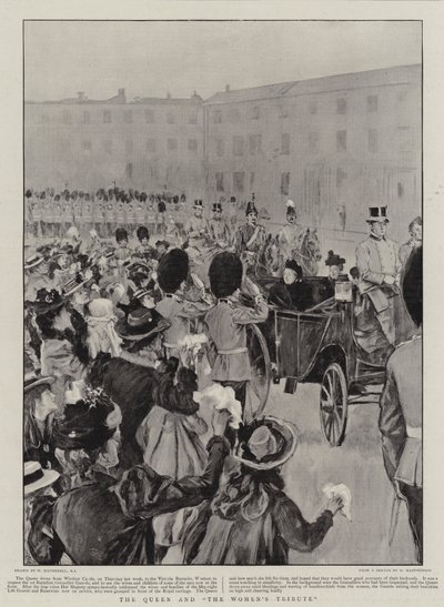 Drottningen och Kvinnornas hyllning av William Hatherell