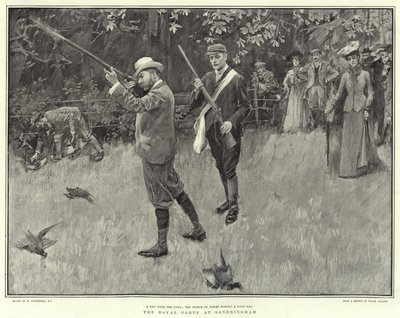 Royal Party i Sandringham av William Hatherell