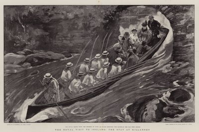 Det kungliga besöket på Irland, vistelsen på Killarney av William Hatherell