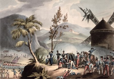 Slaget vid Roleia, 17 augusti 1808, graverat av Thomas Sutherland (f.c. 1785) (akvatint) av William Heath