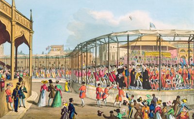 Georg IV:s kröningsprocession, 1821 (akvatint) av William Heath