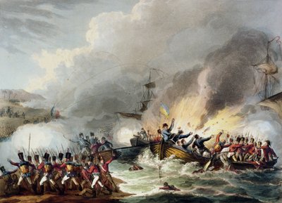 De brittiska truppernas landsättning i Egypten, mars 1801, från 