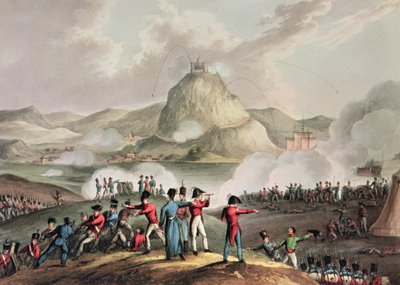 Belägringen av San Sebastian, juli 1813, graverad av Thomas Sutherland (f.c.1785) av William Heath