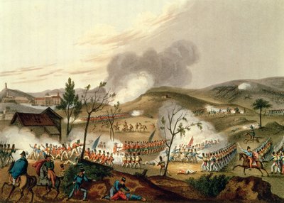 Slaget vid Waterloo, 18 juni 1815 (akvatint) av William Heath