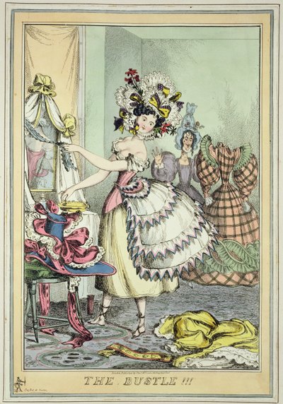 The Bustle, publicerad av Thomas McLean, London (färgad etsning) av William Heath