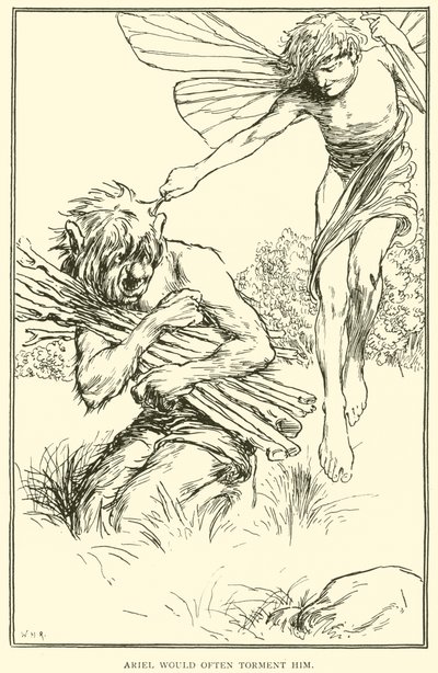 Ariel plågade honom ofta av William Heath Robinson