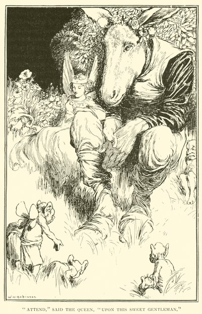 Var med, sade drottningen, på denna ljuva herre av William Heath Robinson