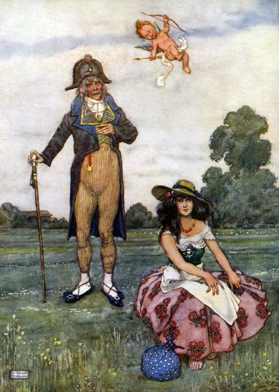 "Men jag är för gammal och du är för ung" av William Heath Robinson