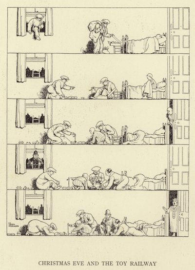 Julafton och leksaksjärnvägen av William Heath Robinson