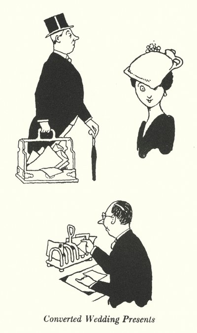 Konverterade bröllopspresenter (litho) av William Heath Robinson